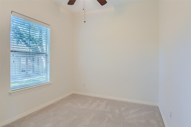 9707 Anderson Mill Rd Unit 32, Austin, TX 78750 - spare room featuring ceiling fan, plenty of natural light, and light carpet