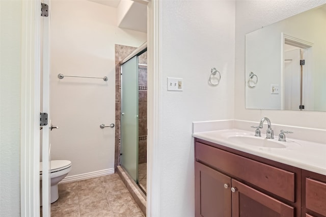 9707 Anderson Mill Rd Unit 32, Austin, TX 78750 - bathroom with toilet, a shower stall, and vanity