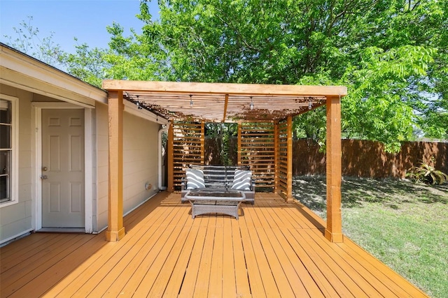 1308 Berkshire Dr, Austin, TX 78723 - deck featuring a pergola