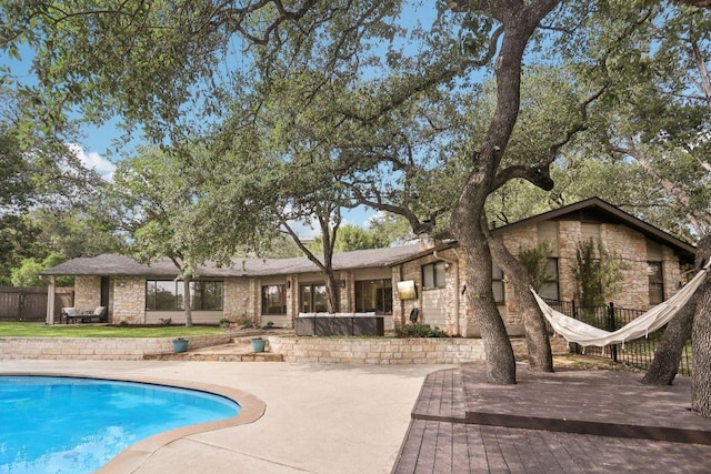 3902 Knollwood Dr Unit A, Austin, TX 78731 - view of pool featuring a deck and a patio area