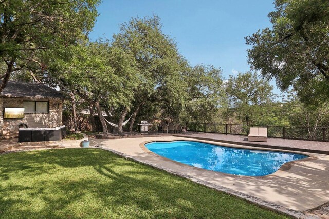 3902 Knollwood Dr Unit A, Austin, TX 78731 - view of swimming pool with a patio
