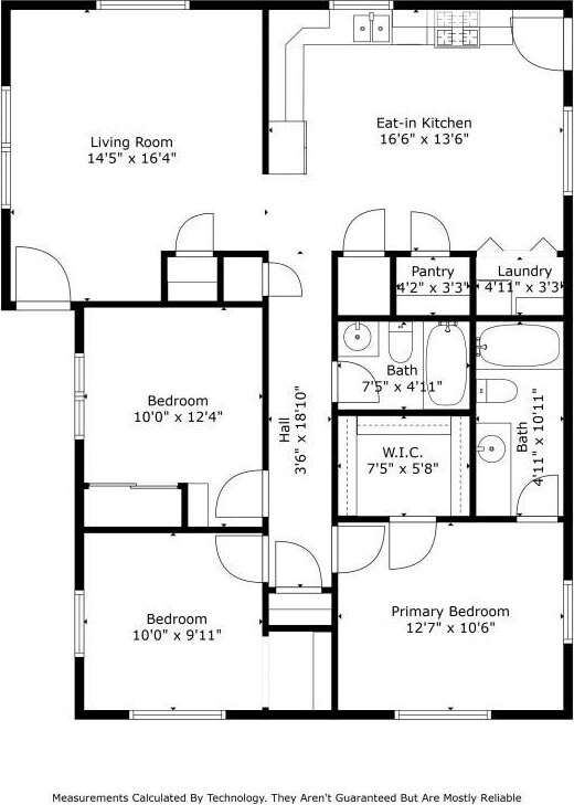 1705 Adriane Dr, Austin, TX 78721 - floor plan / room layout