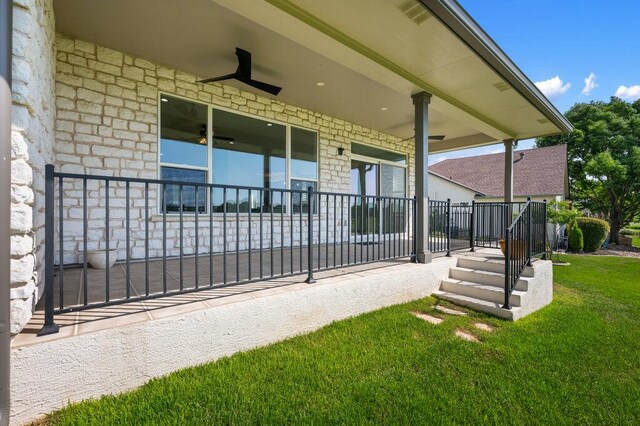 110 Chuckwagon Trl, Georgetown, TX 78633 - porch with a lawn