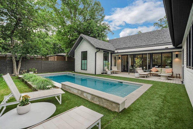 6202 Nasco Dr, Austin, TX 78757 - view of pool featuring an outdoor hangout area