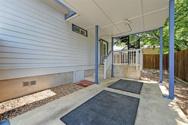 1169 Curve St, Austin, TX 78702 - view of patio / terrace with stairs