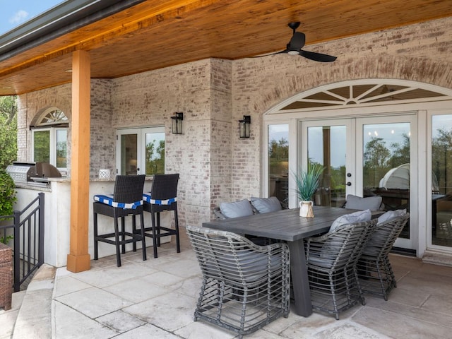 15902 Soleil Ct, Austin, TX 78734 - view of patio / terrace with french doors