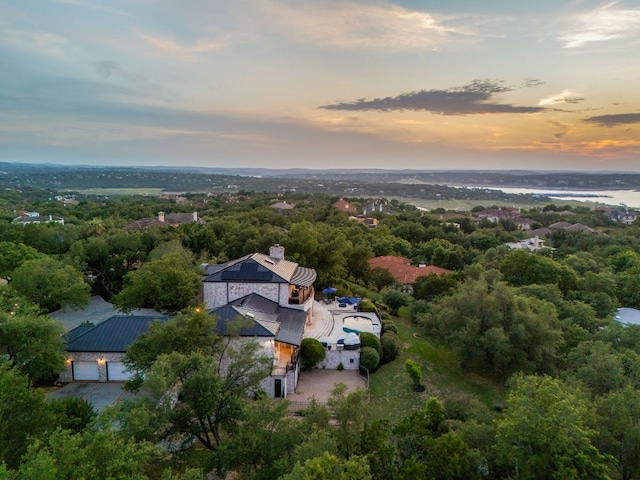 15902 Soleil Ct, Austin, TX 78734 - view of aerial view at dusk