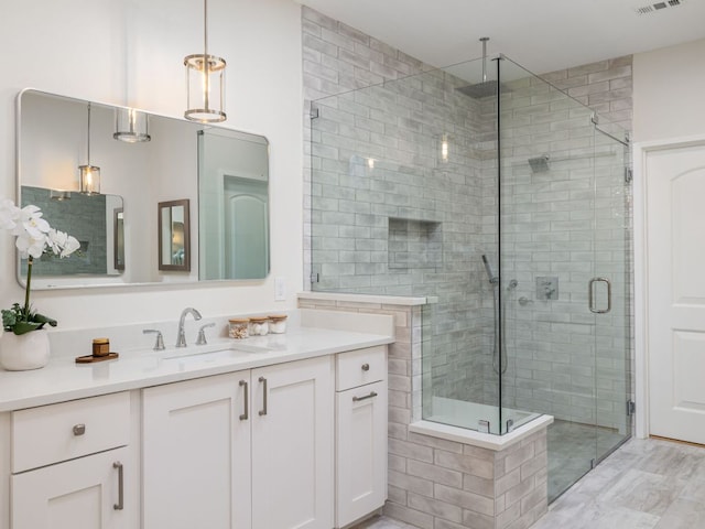 15902 Soleil Ct, Austin, TX 78734 - full bath with vanity and a shower stall