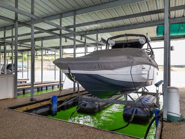 15902 Soleil Ct, Austin, TX 78734 - dock featuring boat lift and a water view