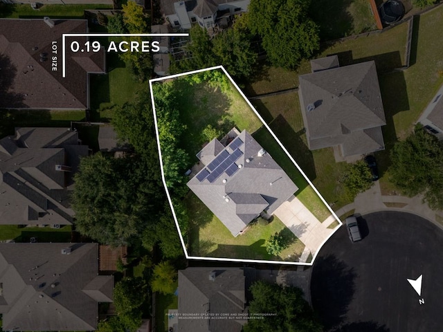 12705 Bransford Cv, Austin, TX 78753 - aerial view of residential area with property boundaries highlighted
