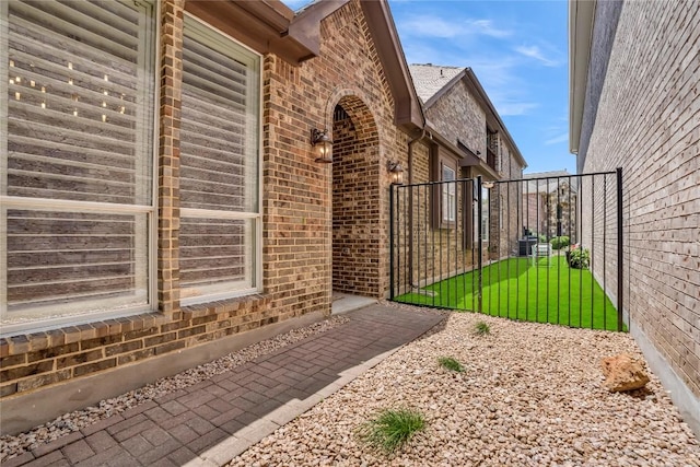 1055 Sunflower Trl, Austin, TX 78745 - view of exterior entry with brick siding