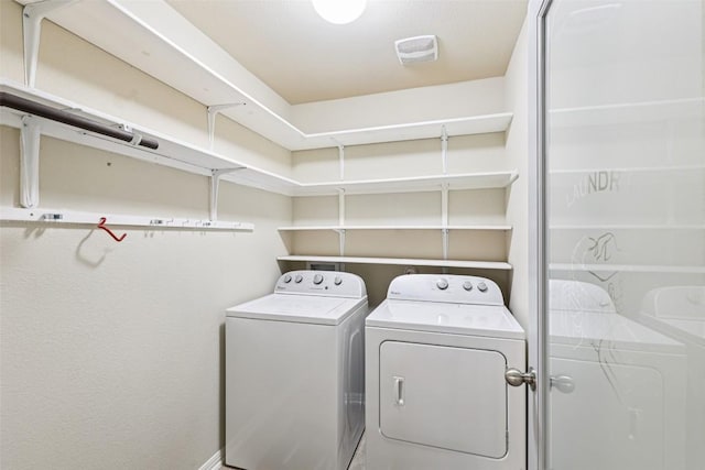 238 Rock Bluff Ln, San Marcos, TX 78666 - washroom with washer and dryer