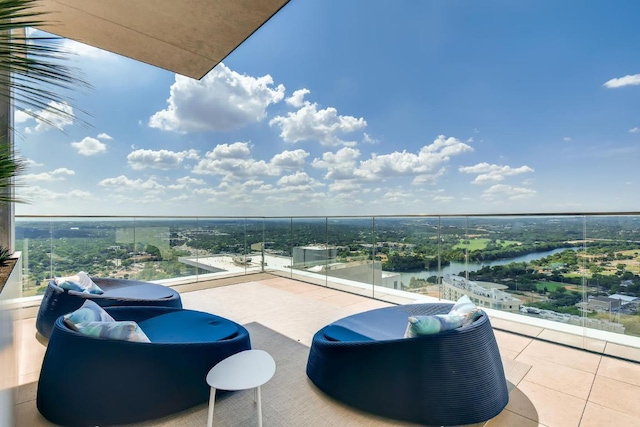 301 W Ave Unit 2003, Austin, TX 78701 - view of patio / terrace featuring a balcony and a water view