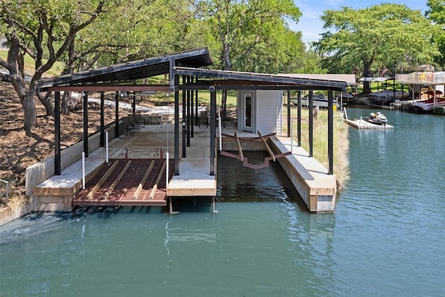 335 Sandy Mountain Dr, Sunrise Beach, TX 78643 - dock area with a water view