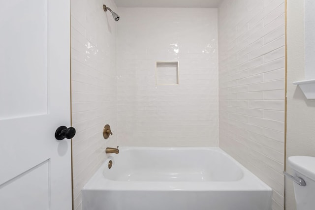 13322 Villa Park Dr, Austin, TX 78729 - full bathroom featuring bathtub / shower combination and toilet