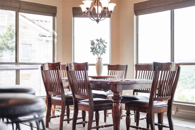 17400 Northlake Hills Dr, Jonestown, TX 78645 - dining space featuring a chandelier
