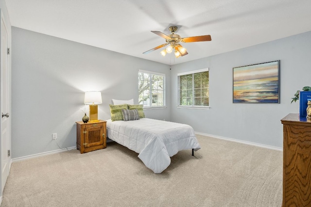 3808 Royal Troon Dr, Round Rock, TX 78664 - bedroom with carpet floors, baseboards, and ceiling fan