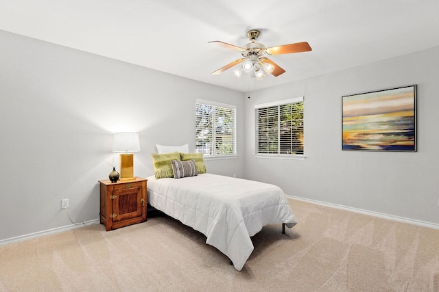 3808 Royal Troon Dr, Round Rock, TX 78664 - bedroom featuring light carpet and ceiling fan