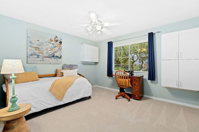 3808 Royal Troon Dr, Round Rock, TX 78664 - bedroom featuring carpet flooring and a ceiling fan