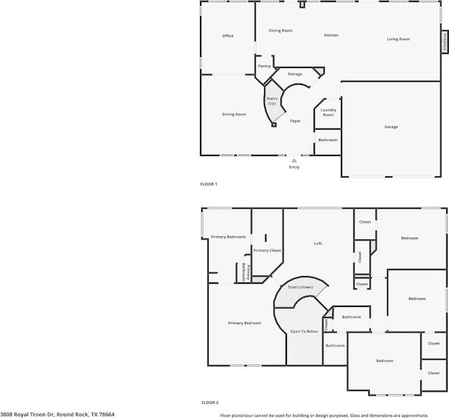 3808 Royal Troon Dr, Round Rock, TX 78664 - view of room layout