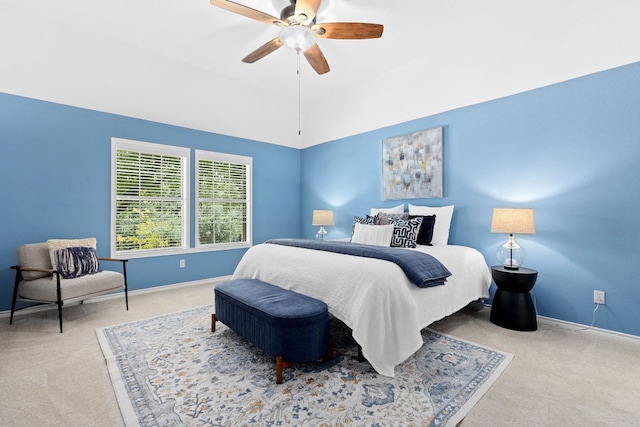 3808 Royal Troon Dr, Round Rock, TX 78664 - carpeted bedroom with baseboards and ceiling fan
