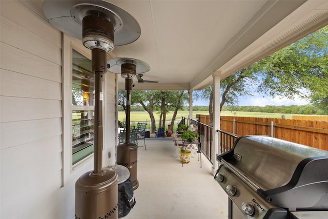 1049 Naranjo Dr, Georgetown, TX 78628 - porch with a grill