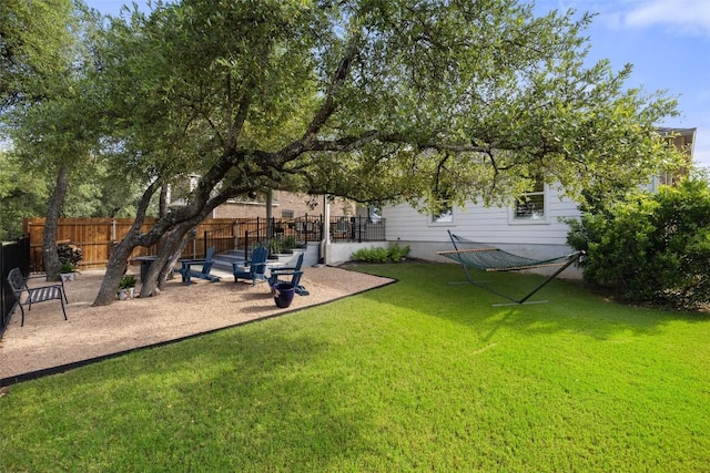 1049 Naranjo Dr, Georgetown, TX 78628 - view of yard with a patio