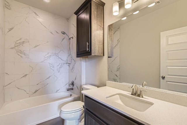 8817 Slater Dr, Austin, TX 78747 - full bath with vanity, toilet, and  shower combination