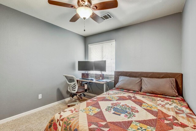 1032 Stacias Way, Pflugerville, TX 78660 - carpeted bedroom featuring ceiling fan and baseboards