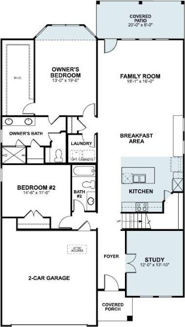3709 Prosper Rd, Leander, TX 78641 - floor plan / room layout