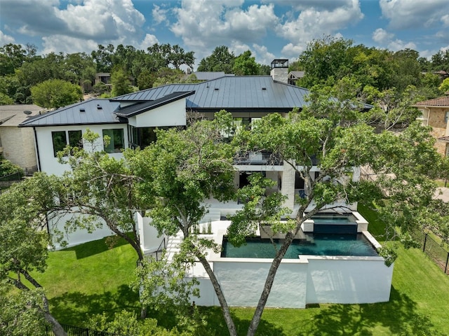 806 Sunfish St, Lakeway, TX 78734 - view of home's community with a jacuzzi, a pool, and view of scattered trees
