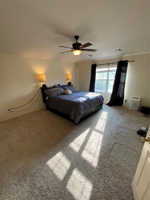 14501 Dreamtime Ln, Pflugerville, TX 78660 - bedroom with carpet and a ceiling fan