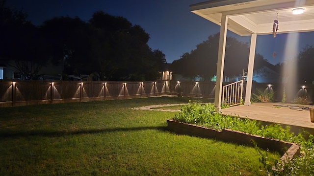 14501 Dreamtime Ln, Pflugerville, TX 78660 - yard at night with a deck