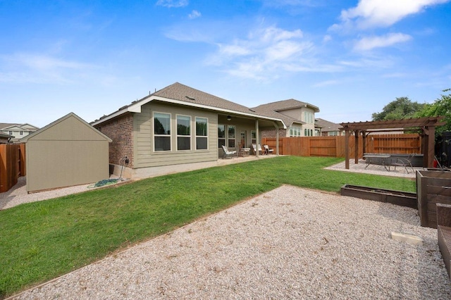 1437 Morning View Rd, Georgetown, TX 78628 - back of house featuring a pergola and a patio