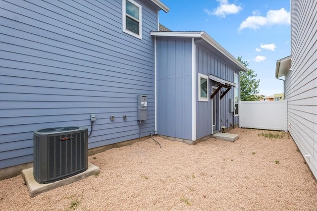 8103 Mandela Bnd, Austin, TX 78744 - view of side of home with central air condition unit