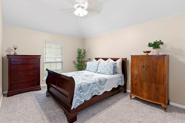 3712 Cerulean Way, Round Rock, TX 78681 - carpeted bedroom featuring baseboards and ceiling fan