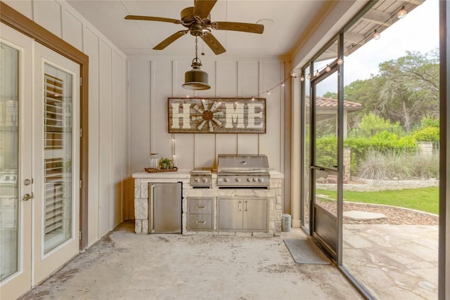 204 Hopping Peach St, San Marcos, TX 78666 - sunroom with healthy amount of natural light and french doors