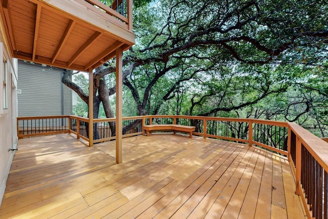 1115 Byers Ln, Austin, TX 78753 - wooden terrace featuring view of scattered trees