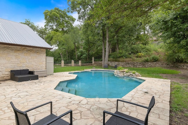 3 Hillview Dr, Round Rock, TX 78664 - outdoor pool featuring a patio area