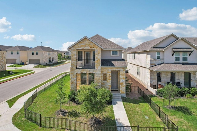 202 Delaware Mountains Ter, Dripping Springs, TX 78620 - view of front of home with stone siding and a residential view