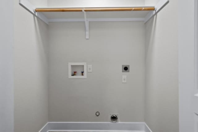 4913 Single Shot Cir, Austin, TX 78723 - laundry room with electric dryer hookup, washer hookup, and hookup for a gas dryer