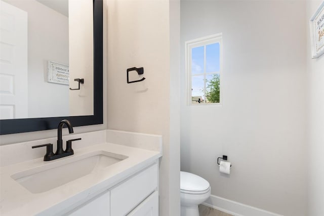17804 Hattie Trce, Austin, TX 78738 - bathroom with vanity, toilet, and baseboards