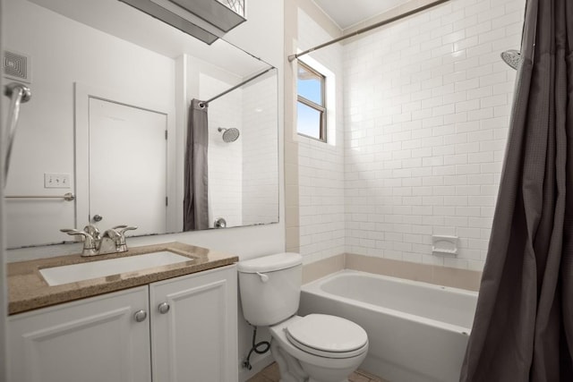 1201 Grove Blvd Unit 1103, Austin, TX 78741 - bathroom featuring shower / bath combo, vanity, and toilet