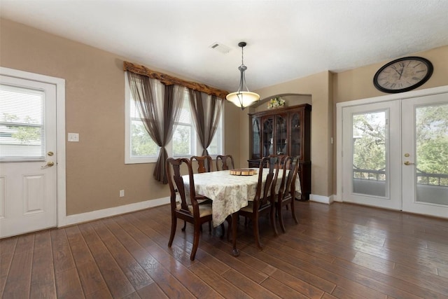 15055 Fm 32, Blanco, TX 78606 - dining room featuring plenty of natural light, french doors, and baseboards