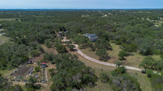 15055 Fm 32, Blanco, TX 78606 - aerial view of property and surrounding area featuring a forest