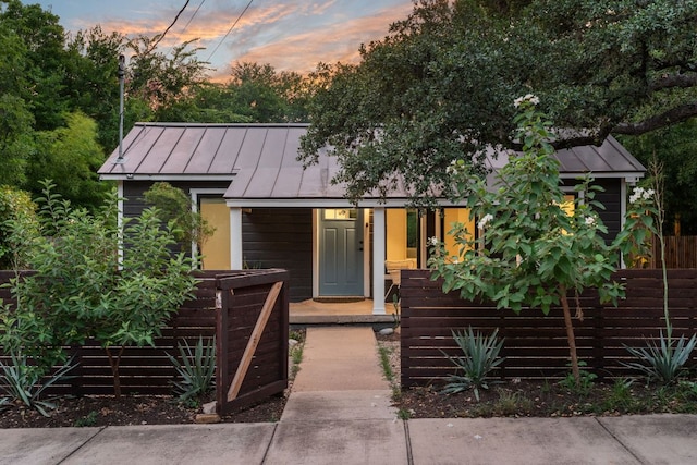 1904 S 6th St, Austin, TX 78704 - view of front of property featuring a standing seam roof and a metal roof