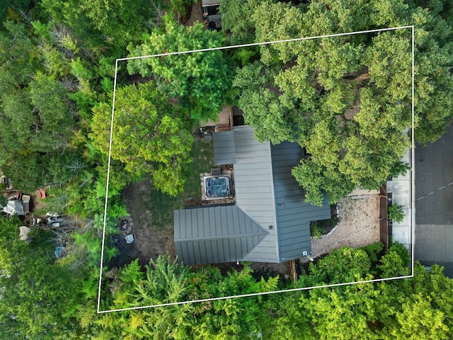 1904 S 6th St, Austin, TX 78704 - aerial view of property and surrounding area with property parcel outlined