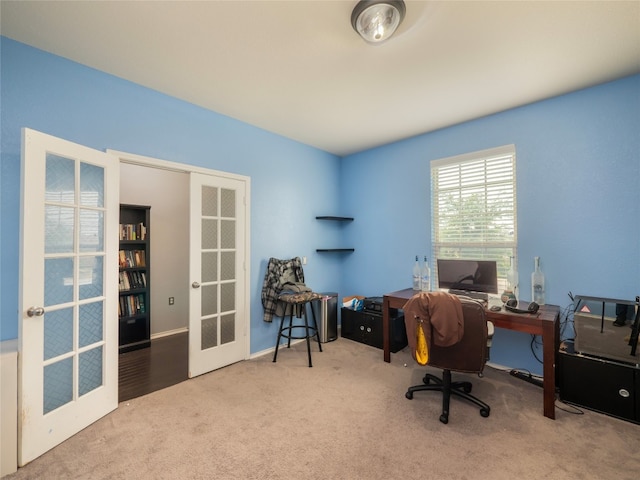 6900 Midlothian Dr, Austin, TX 78754 - office space featuring french doors, carpet, and baseboards
