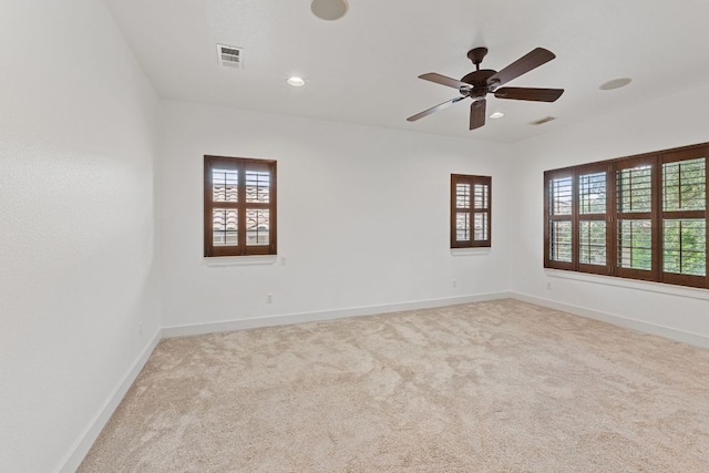 1036 Liberty Park Dr Unit 3, Austin, TX 78746 - carpeted spare room with ceiling fan and recessed lighting