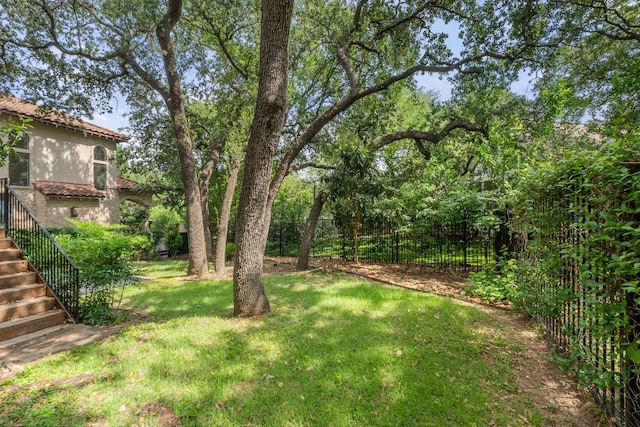 1036 Liberty Park Dr Unit 3, Austin, TX 78746 - view of yard featuring stairway